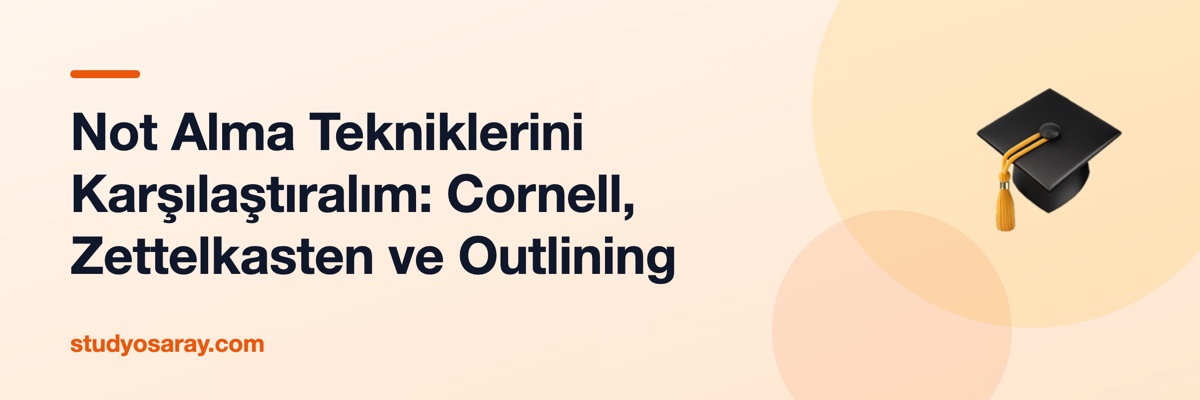 Not Alma Tekniklerini Karşılaştıralım: Cornell, Zettelkasten ve Outlining